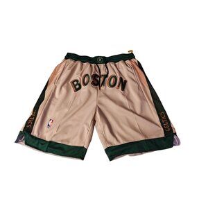Jus Don Men's Cream Boston Celtics 2023/24 City Edition Swingman Shorts XXL